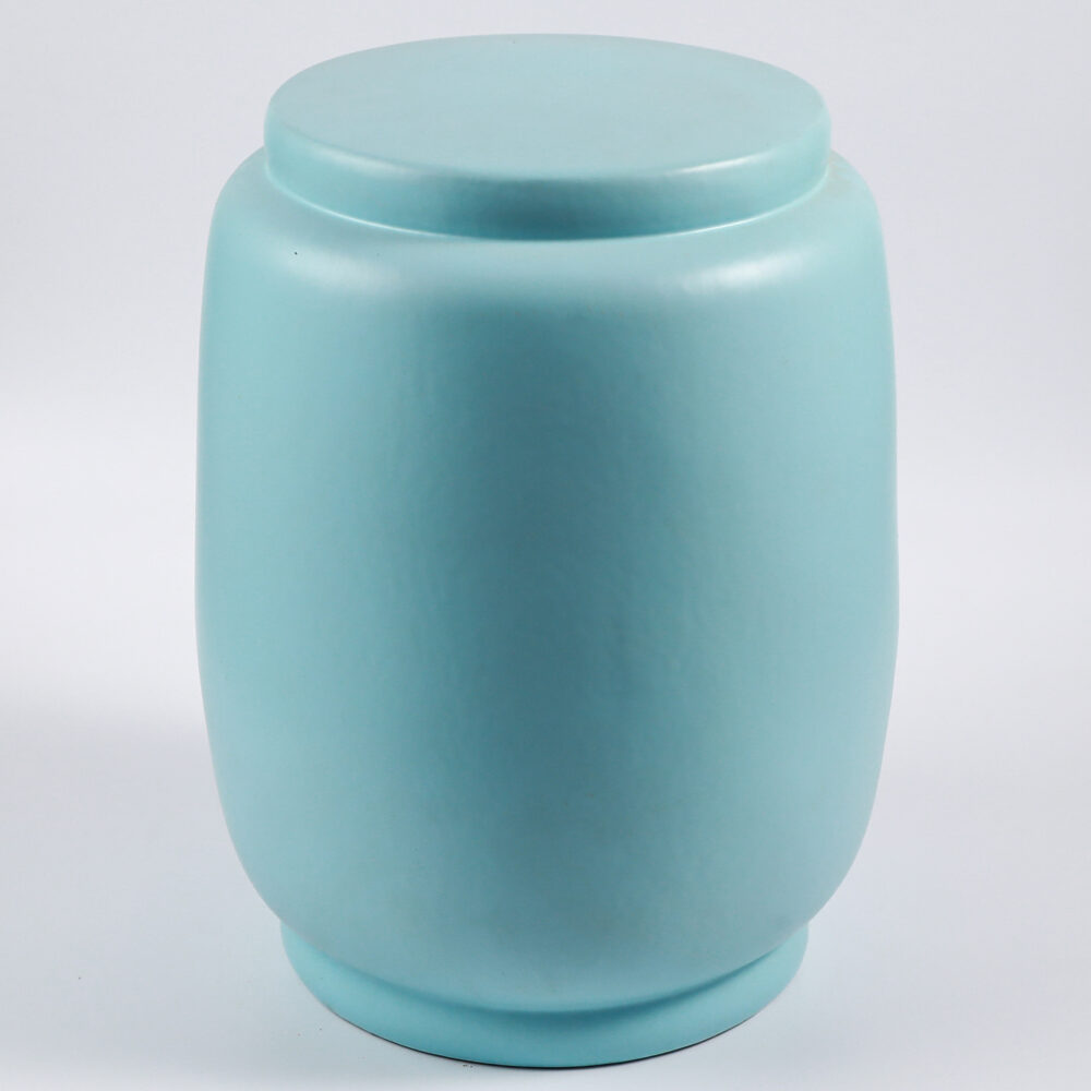 Minimalist Solid Ceramic Cylinder Stool