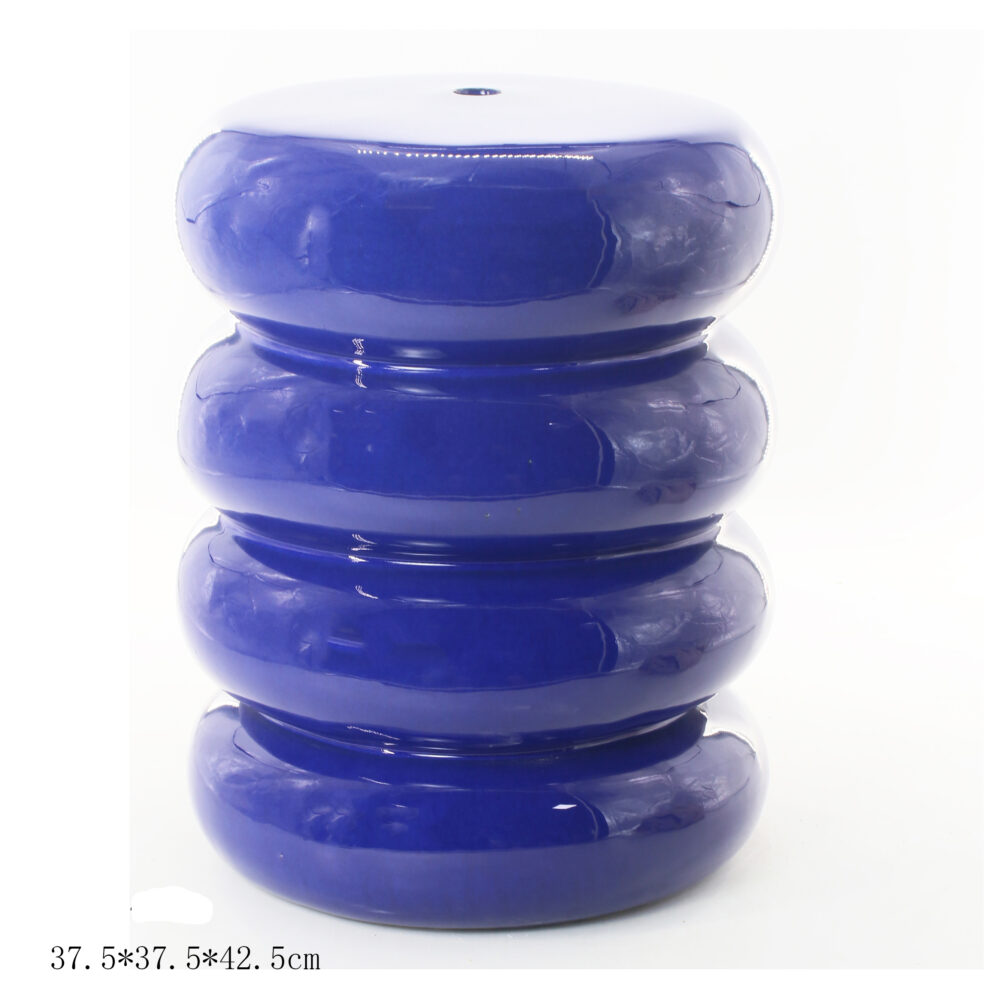 Four-Tier Stacked Rounded Bubble Ceramic Stool  GS175
