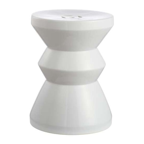 Tiered Hourglass Ceramic Garden Stool GS94